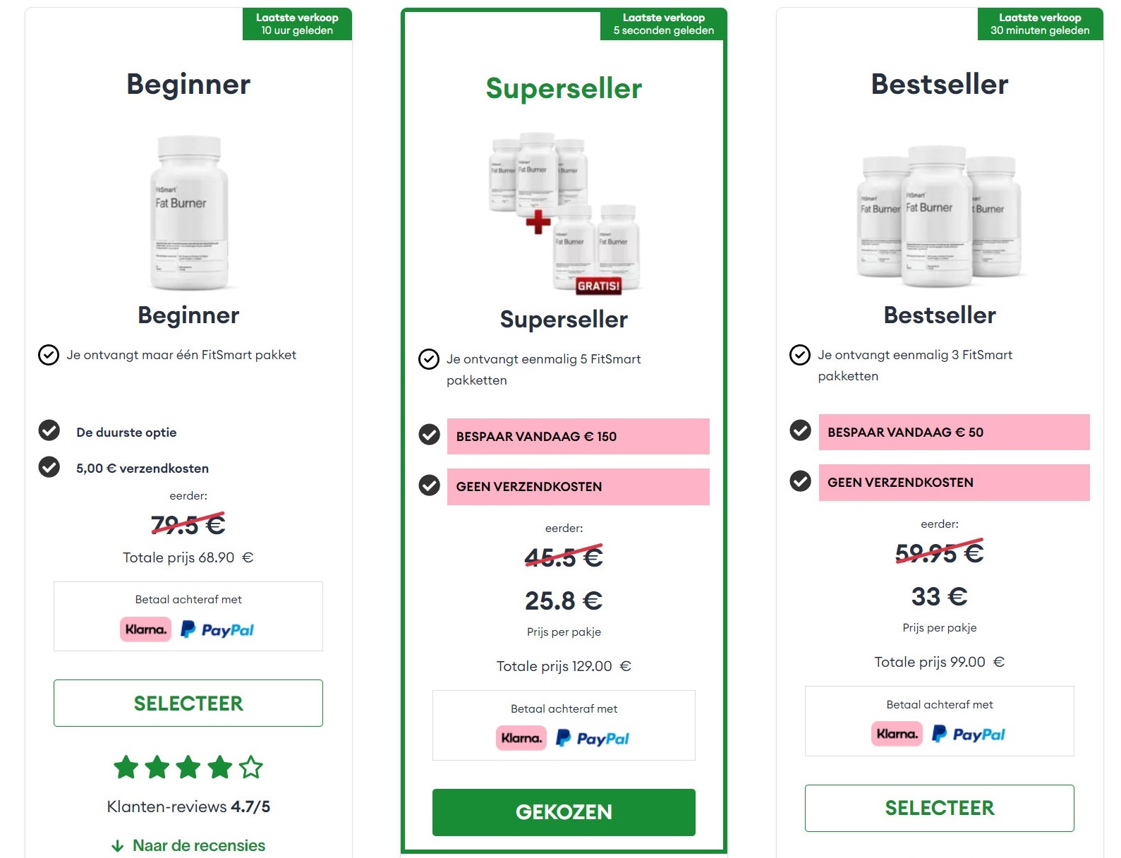 FitSmart Fat Burner Nederland Price