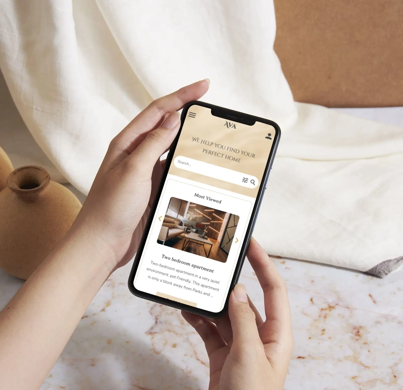Ava's UI design (Mobile version)