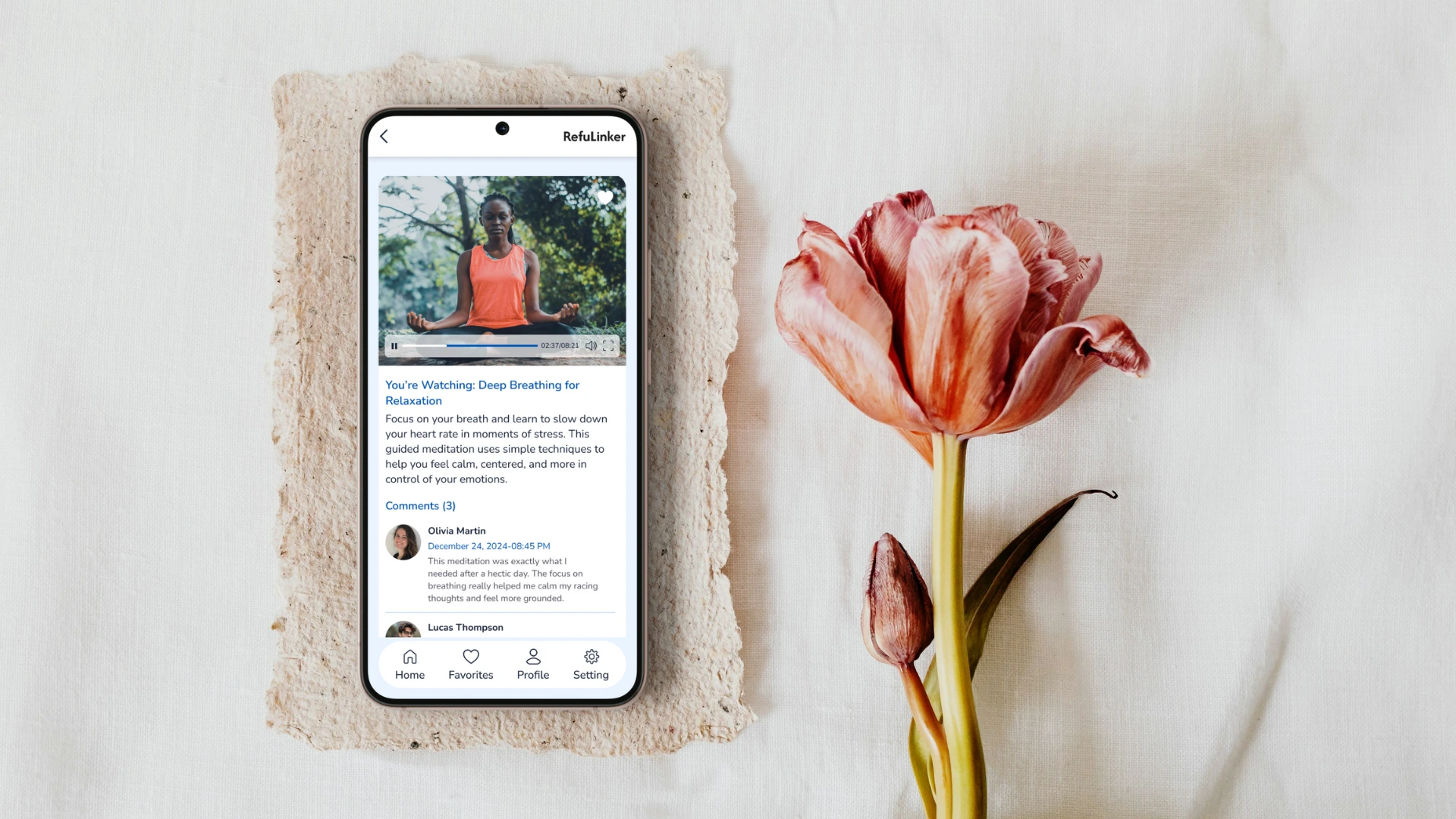 CalmPath's UI design (Mobile version)