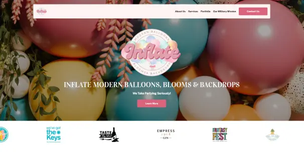 E-commerce website design and development for Inflate