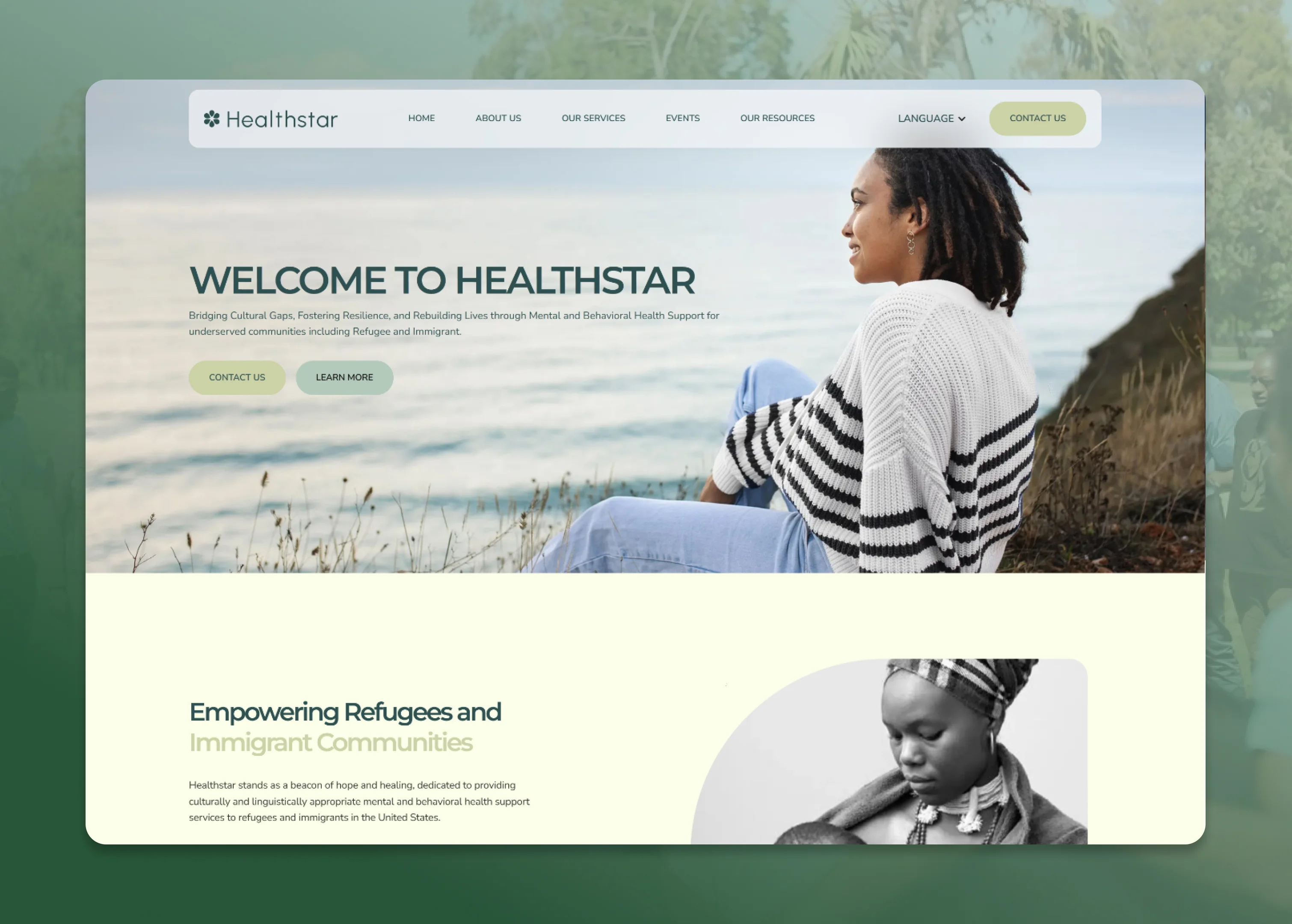 Healthstar Care healthcare website UI/UX design by Happiworks