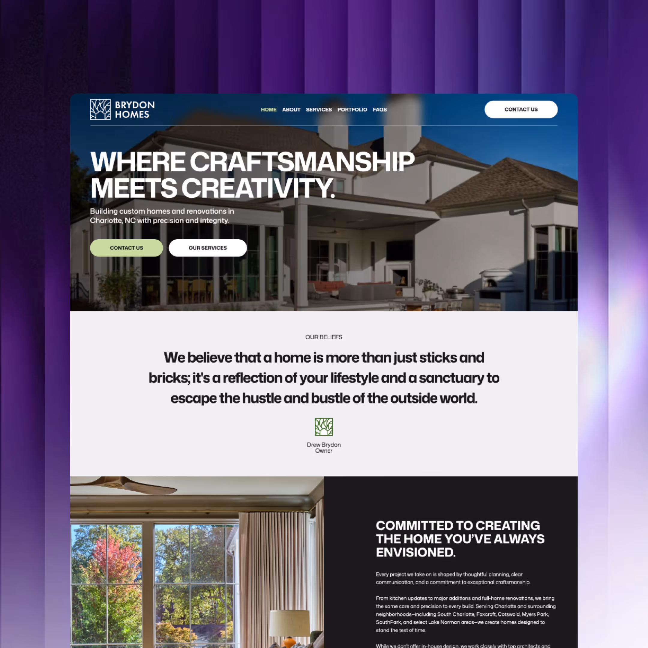 Brydon Homes Web Design by Happiworks