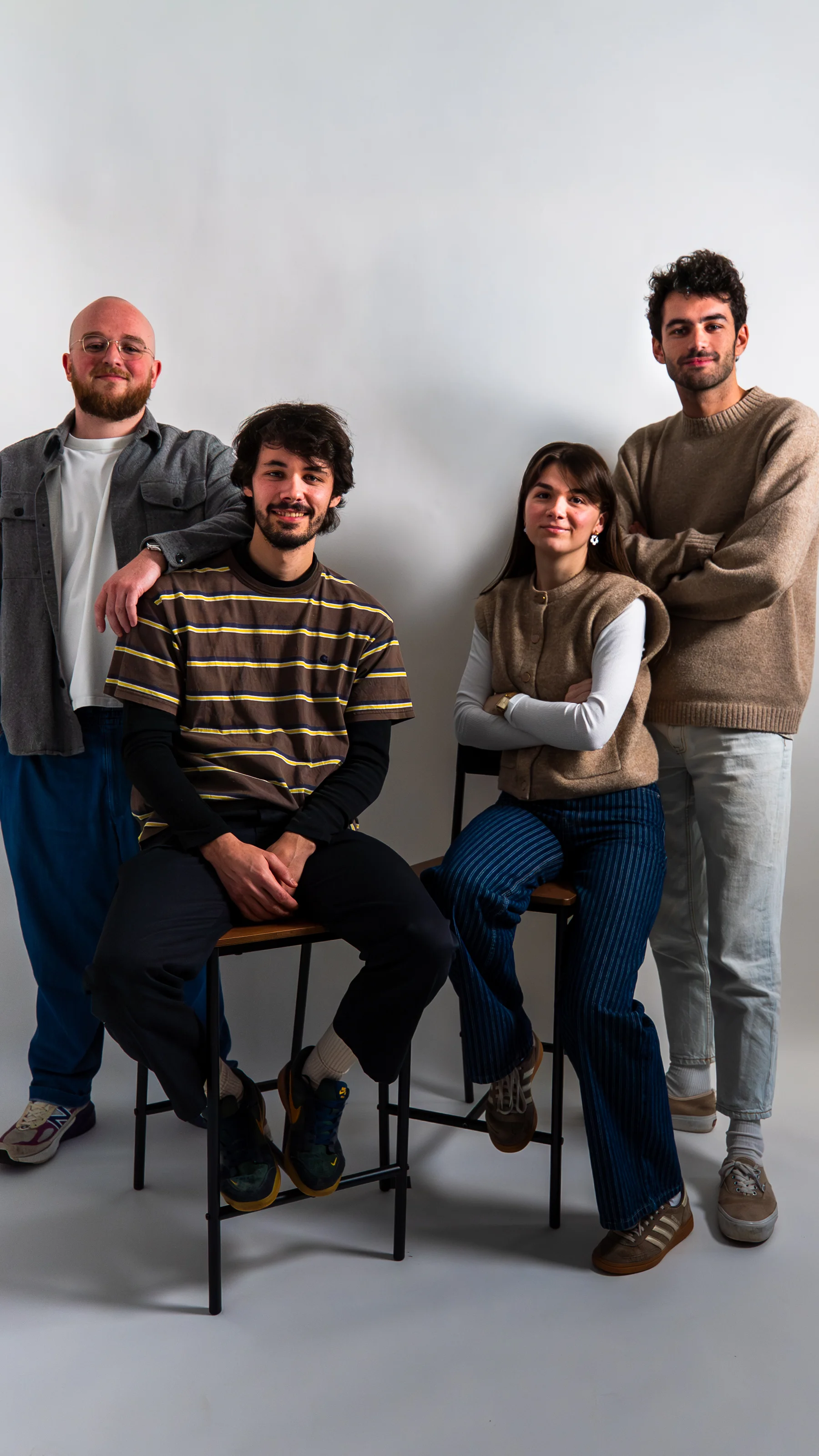 Une partie de l’équipe créative JumpStart Studio, portrait de 2026