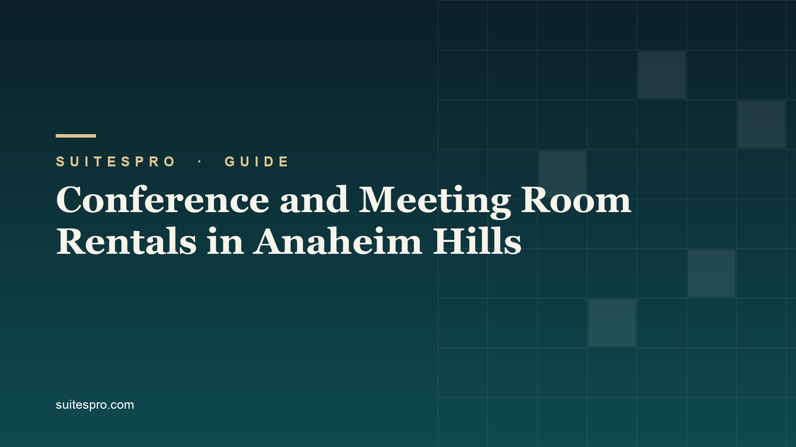 Conference and Meeting Room Rentals in Anaheim Hills
