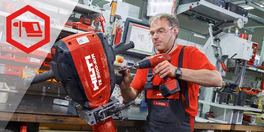 Man using Hilti tool