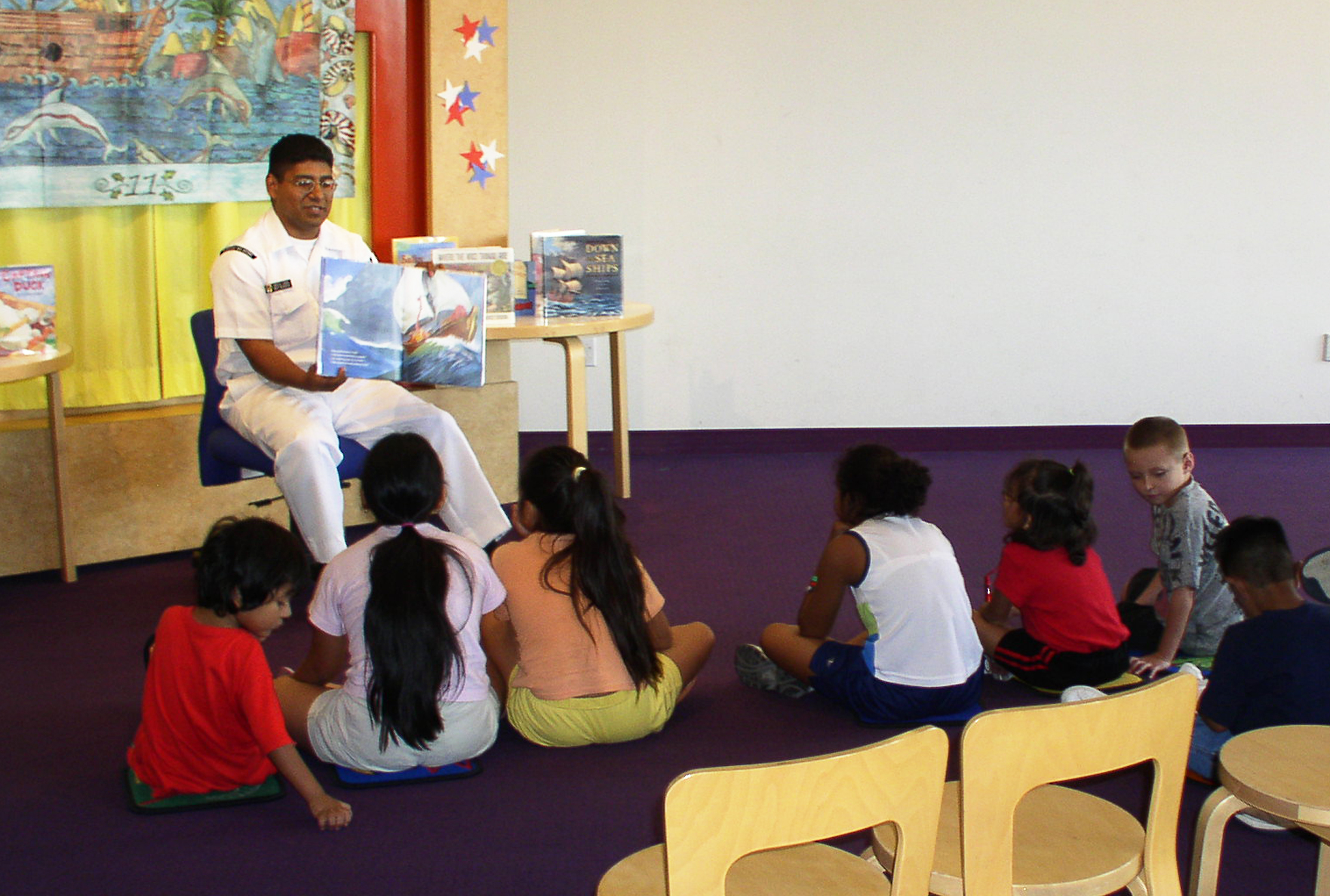 Reading event inside San Antonio Central Library in 2005