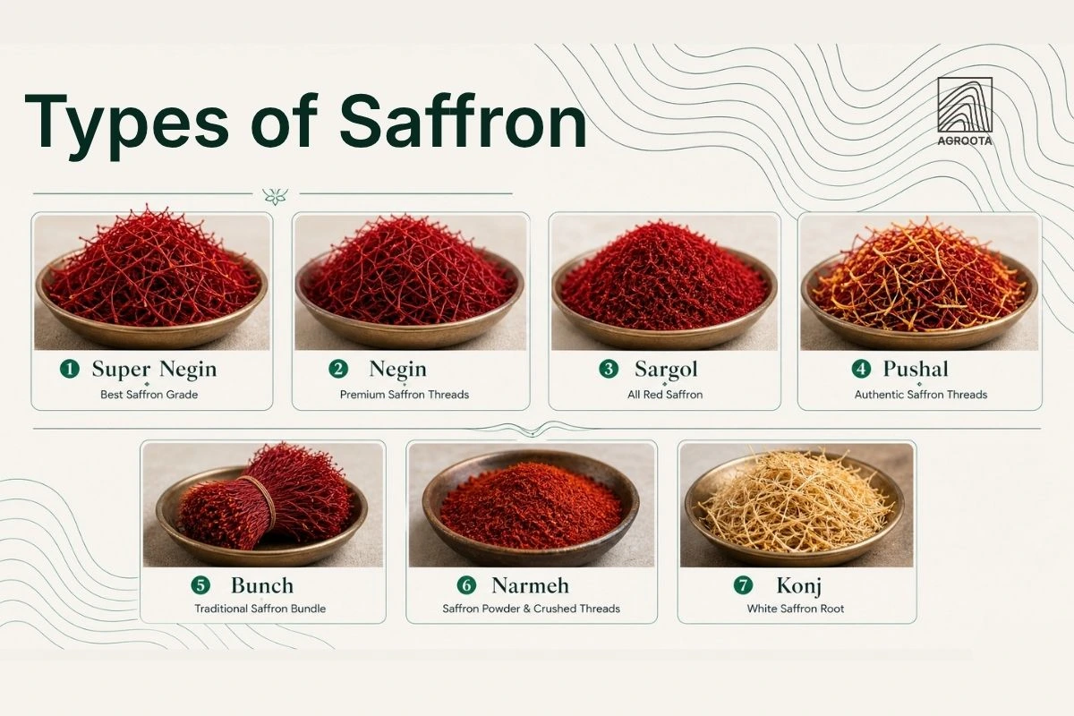 types of saffron