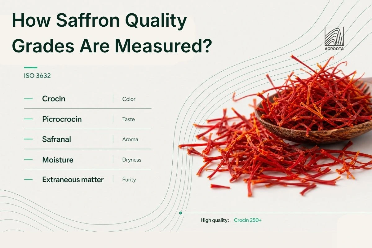saffron quality grades measurement