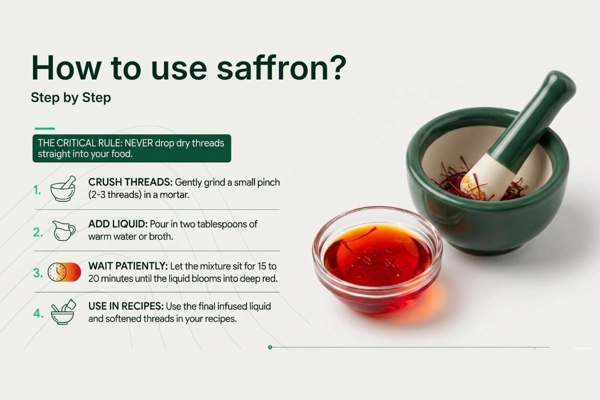 How to use saffron
