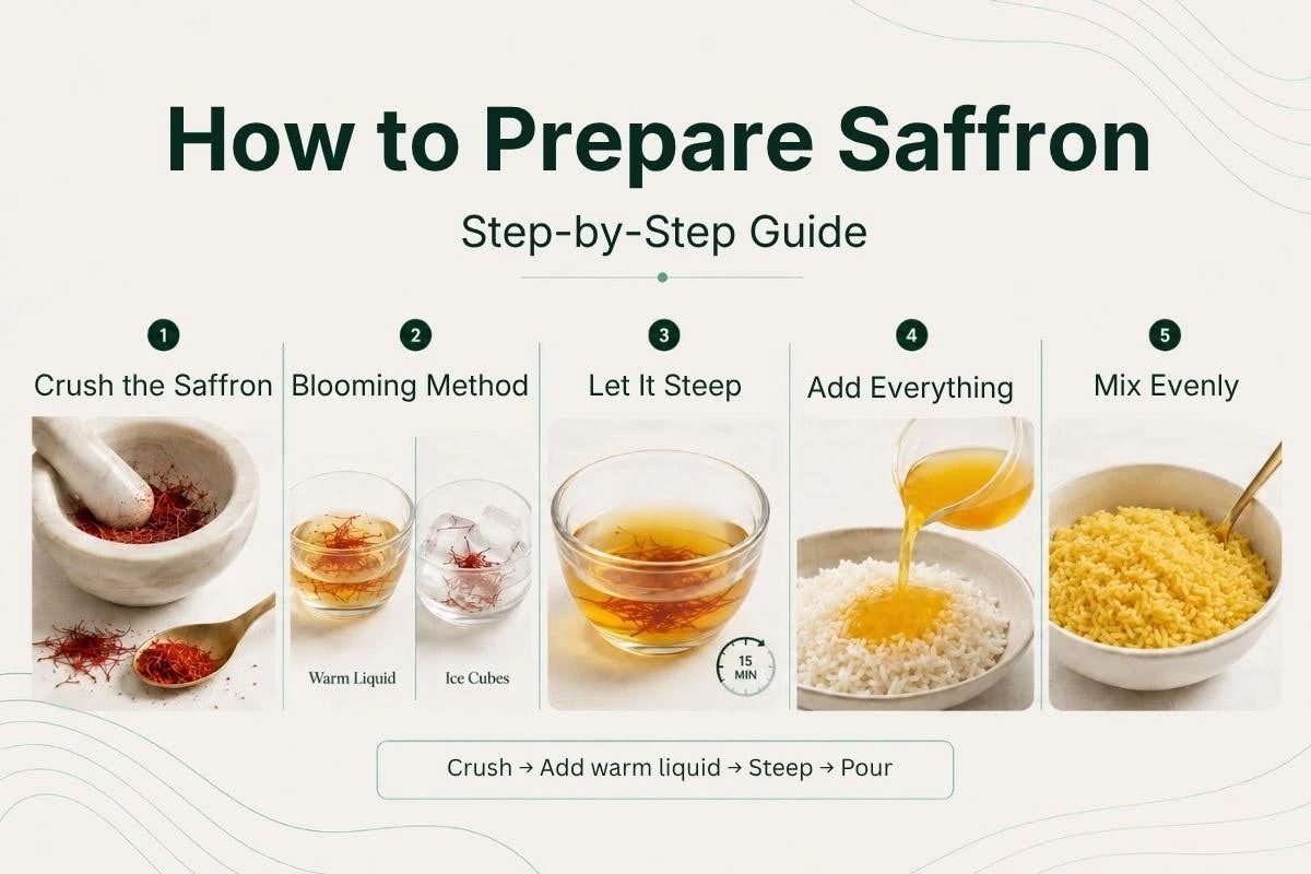 how to prepare saffron