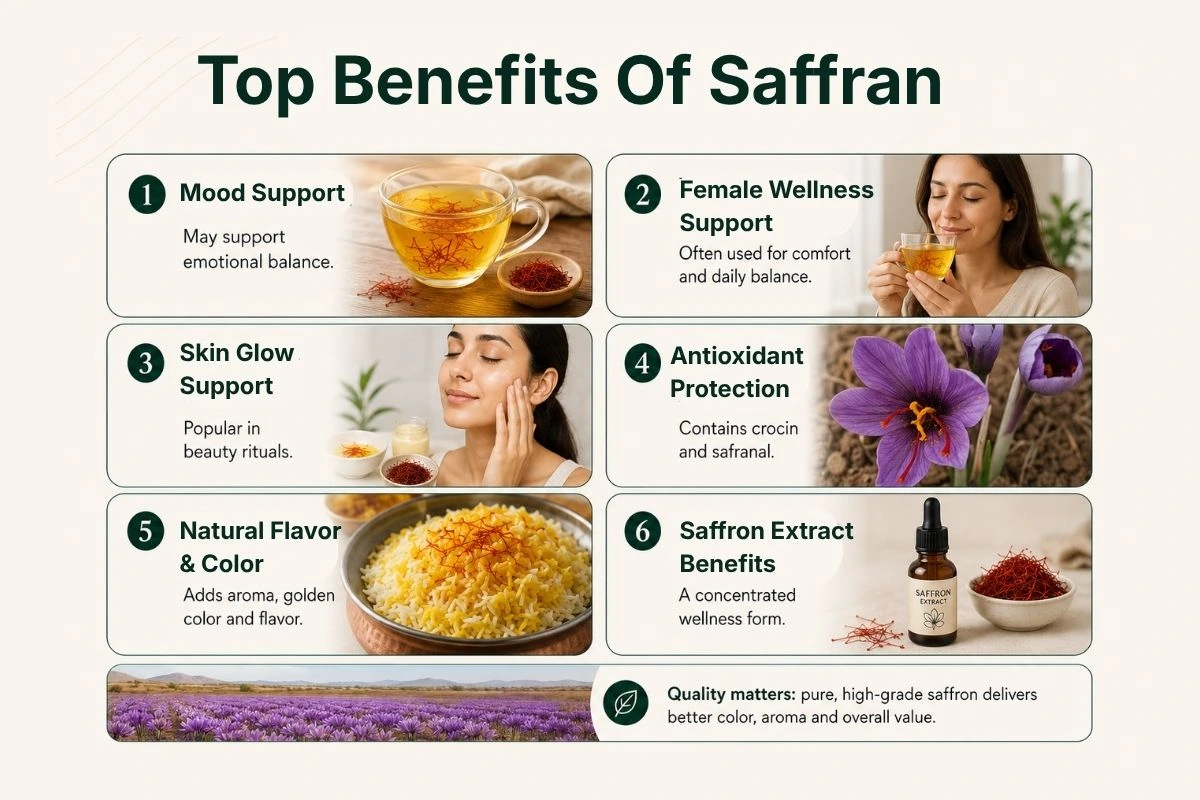 benefits of saffron