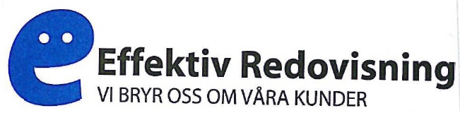 Effektiv Redovisning VI BRYR OSS OM VÅRA KUNDER