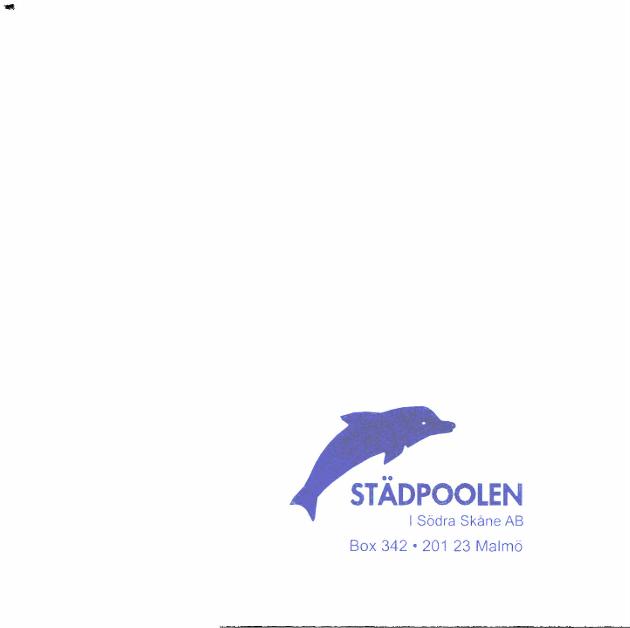 STÄDPOOLEN I Södra Skåne AB Box 342 201 23 Malmö
