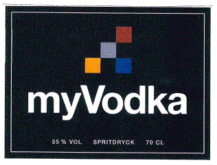 myVodka 35 % VOL SPRITDRYCK 70 CL