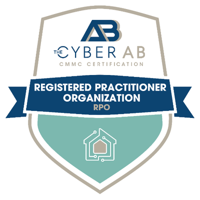 The Cyber AB CMMC Registered Practitioner Organization badge
