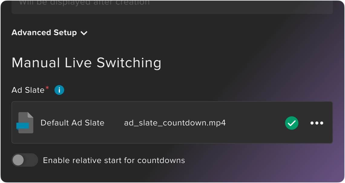 An image of Frequency's Ad Hoc switching mechanism UI.