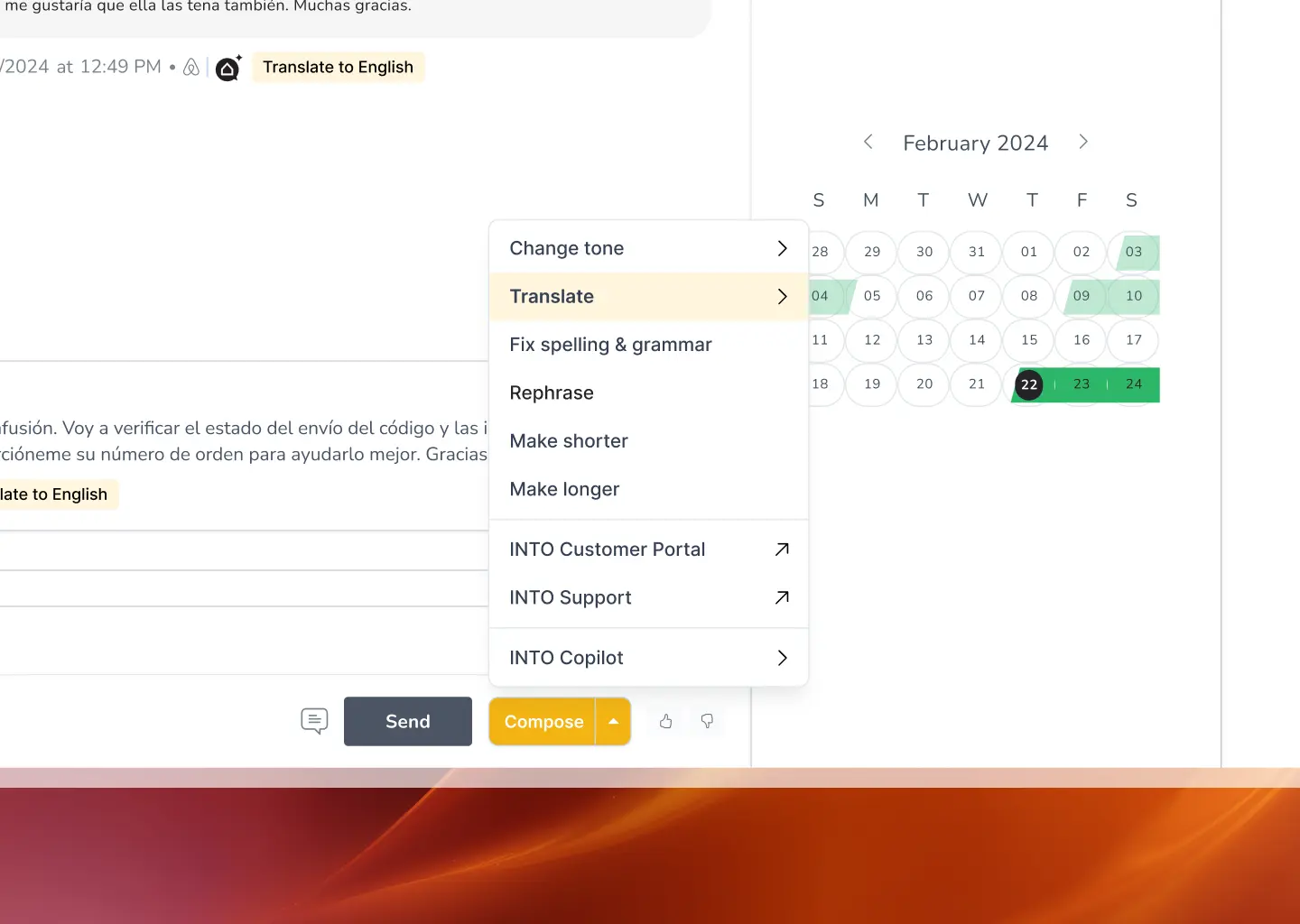 Demonstration of Agent Assist in Guesty