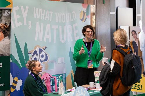 Image of the Faith In Nature stall at The Better Business Summit 2024, Photo credit: Tom Cox