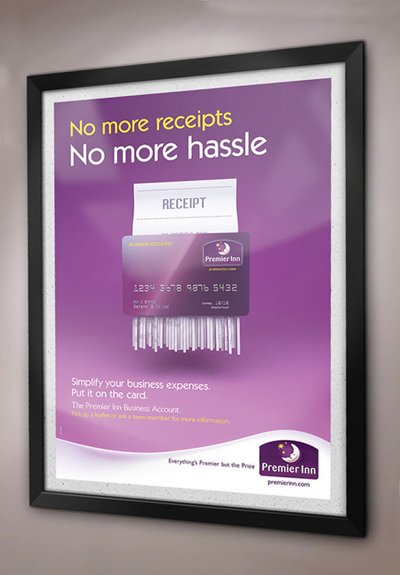 An advert for Premier Inn hotels.
