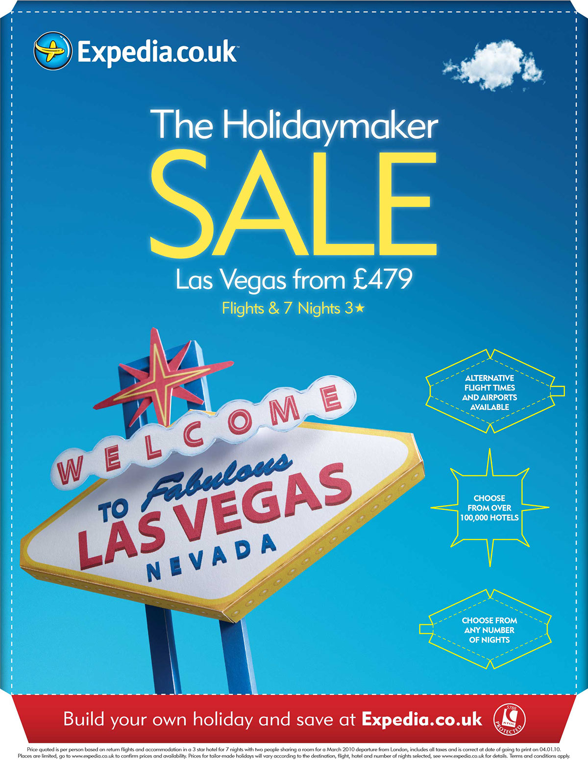 An advert for Expedia.