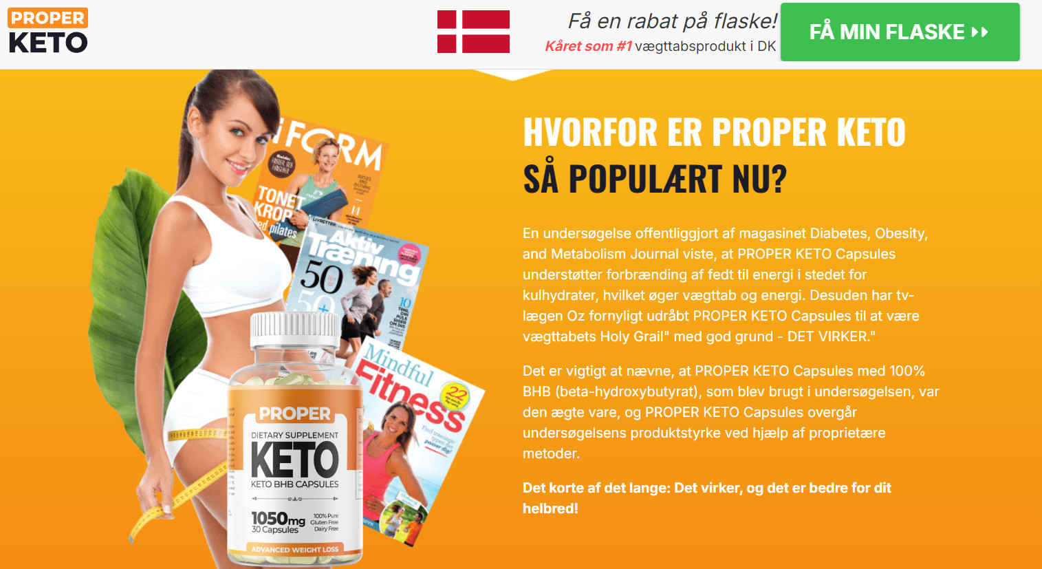 Proper Keto Capsules Danmark