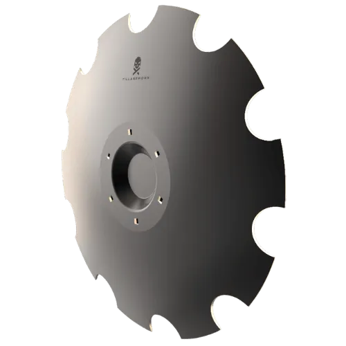 Aftermarket 736 x 8mm notched concave disc blade to fit Lemken Rubin 12 compact disc harrow