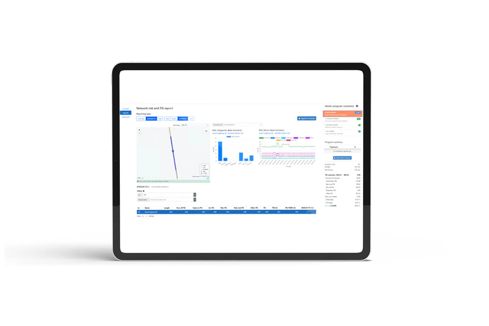 A mock-up of NTRO's NetRisk2 software.