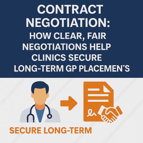 Contract Negotiation: How Clear, Fair Negotiations Help Clinics Secure Long-Term GP Placements