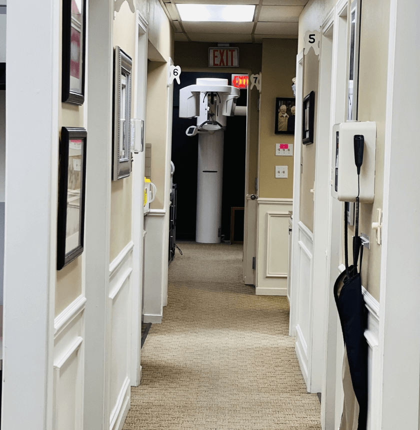 dental office hallway