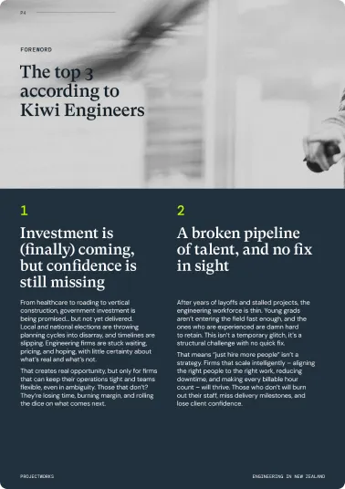 Sneak peak inside of report