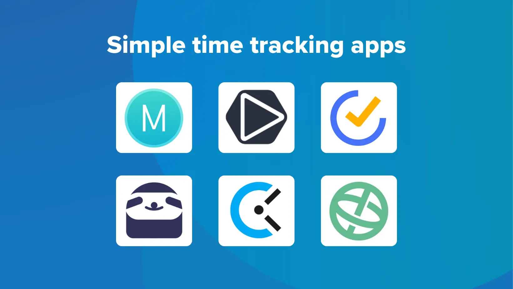 Simple time tracking apps