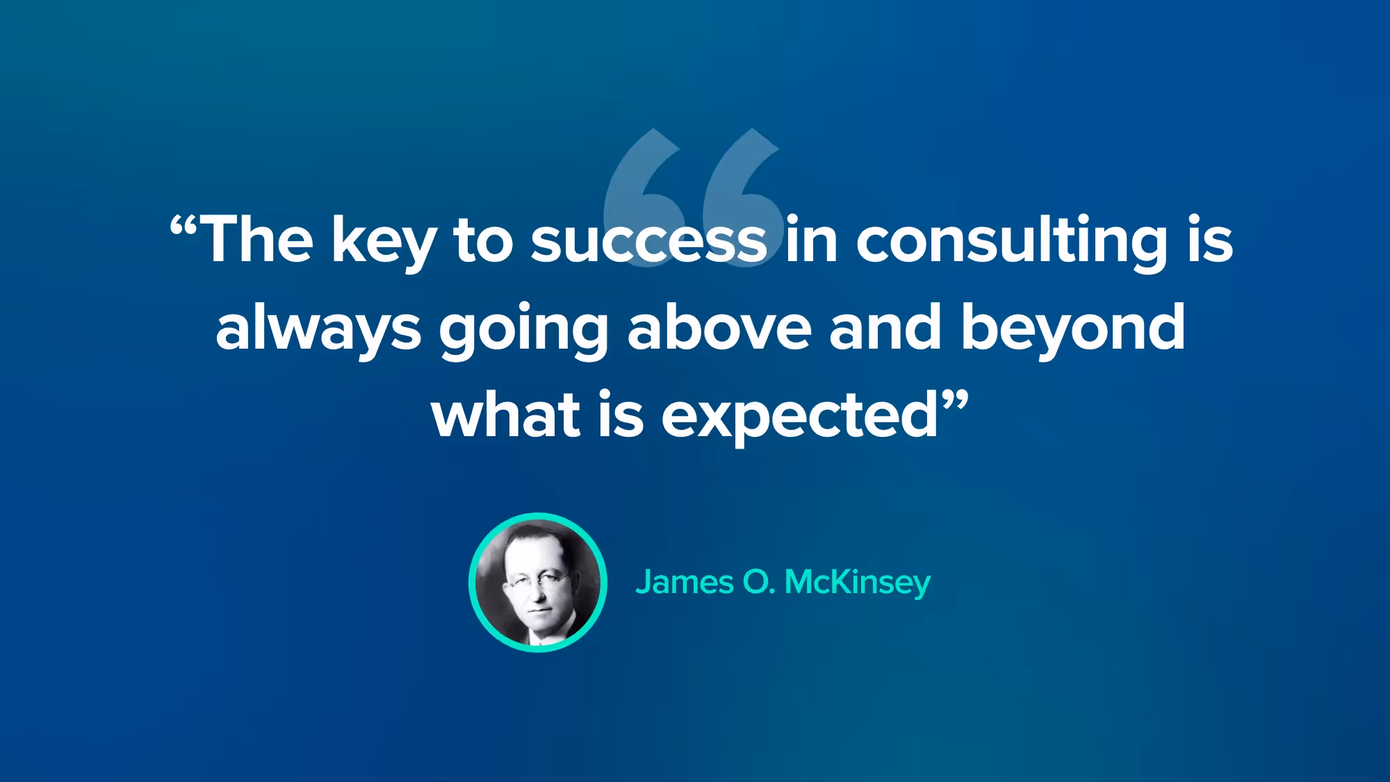 James McKinsey Quote about success