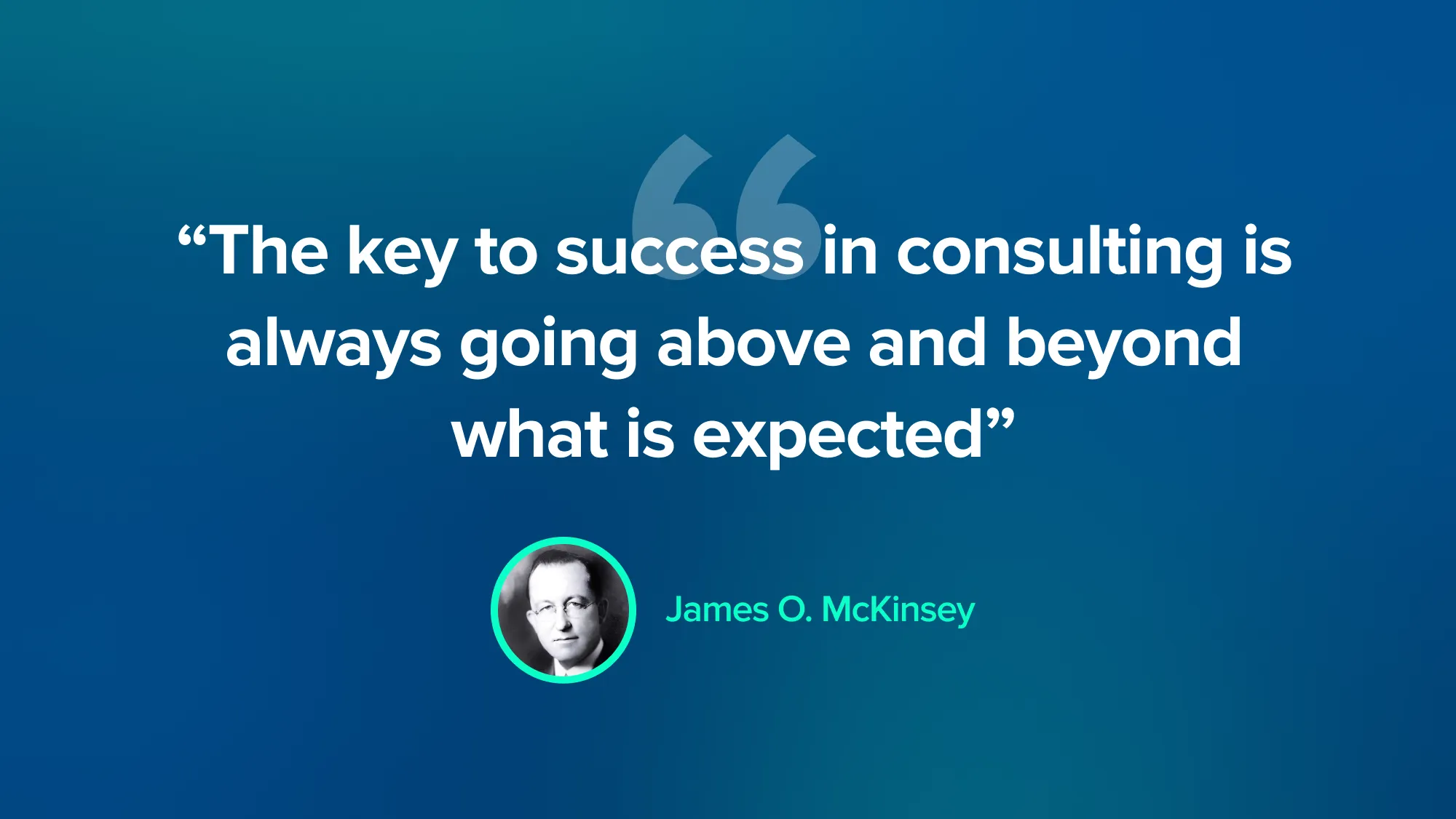 James McKinsey Quote about success