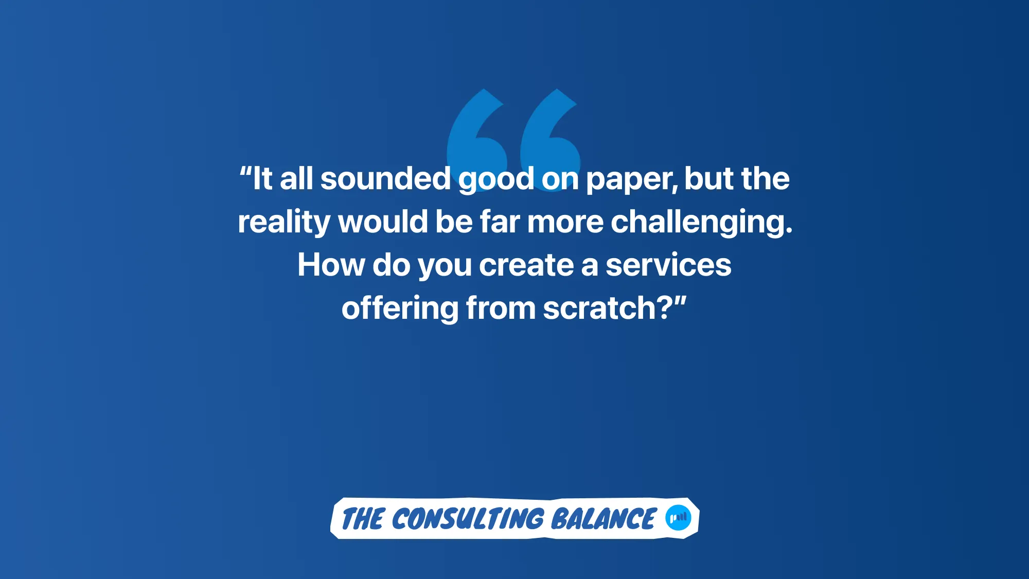 How to create a service offering