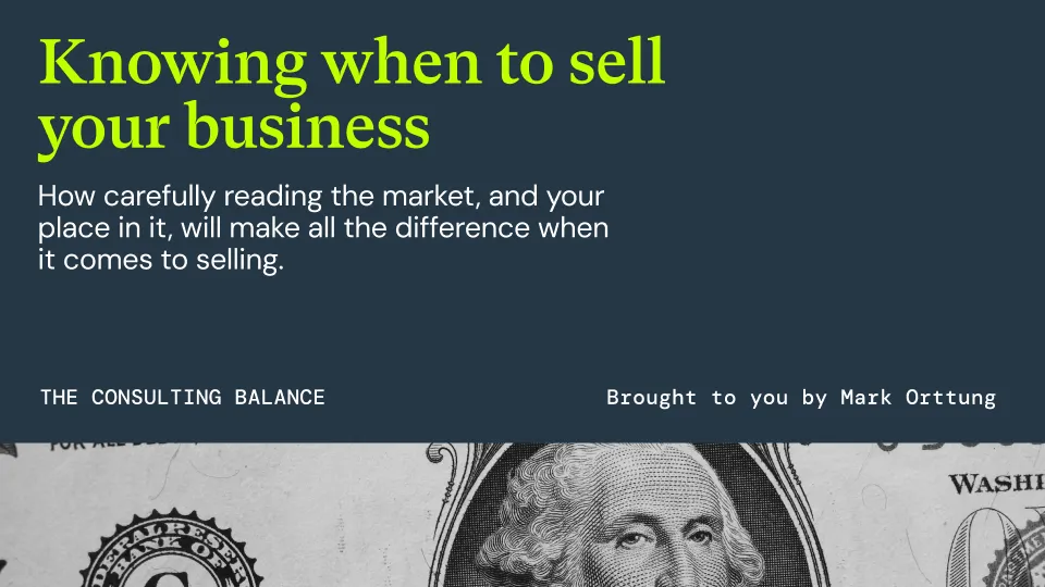 Knowing when to sell your business