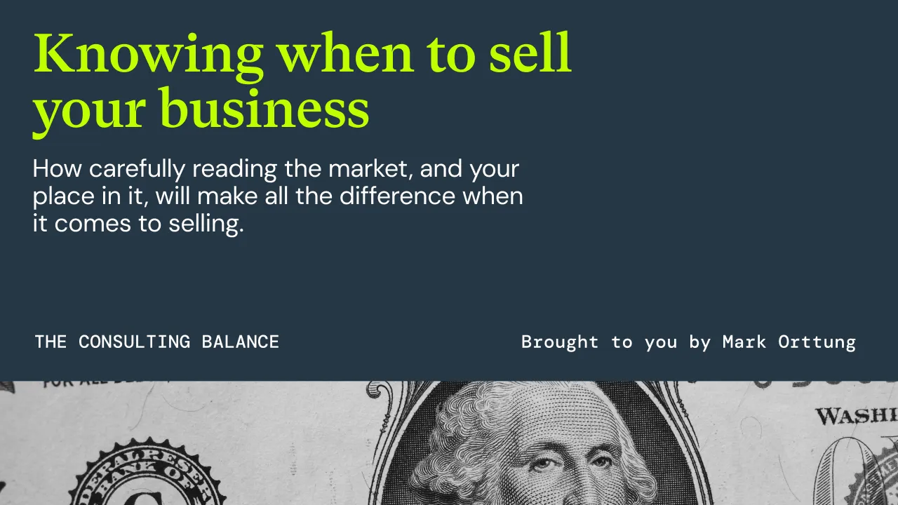 Knowing when to sell your business