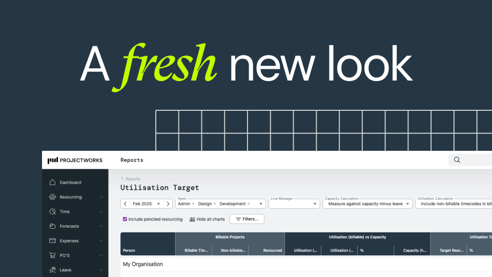 Clean and Consistent: We’re Updating the Projectworks User Interface