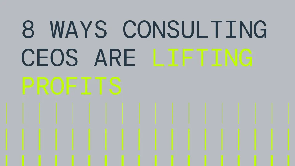 8 Ways Consulting CEOs Are Lifting Profits - With Help From Resource Management Software