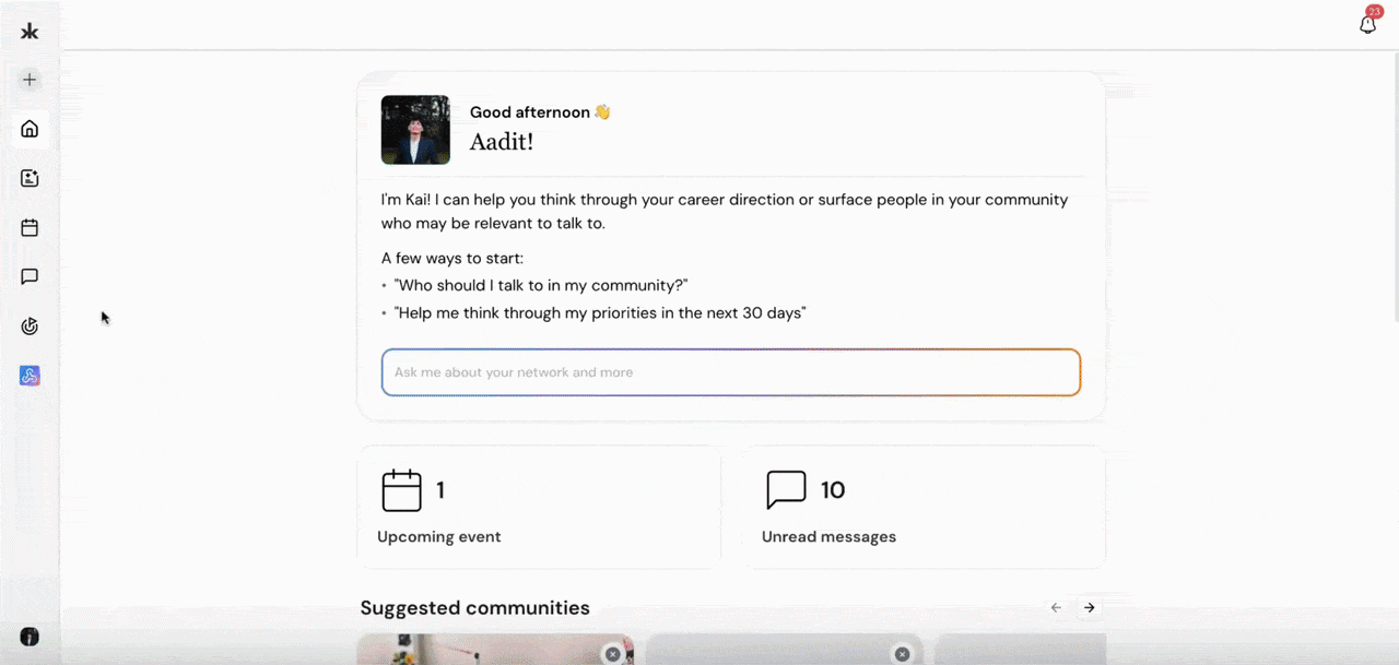 Opportunities dashboard
