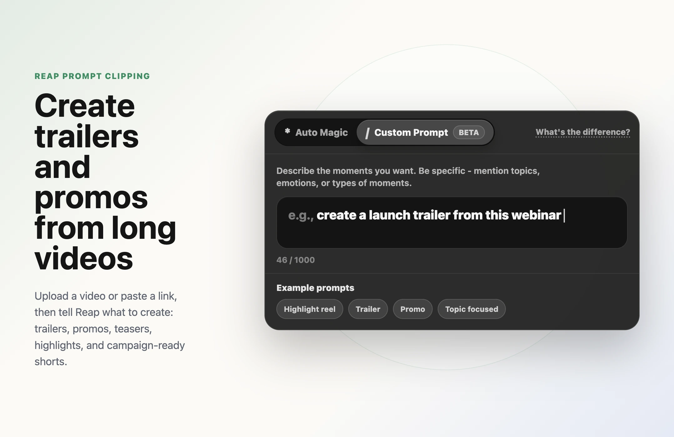 Prompt Clipping: Create Trailers, Promos, and Viral Shorts From Long Videos