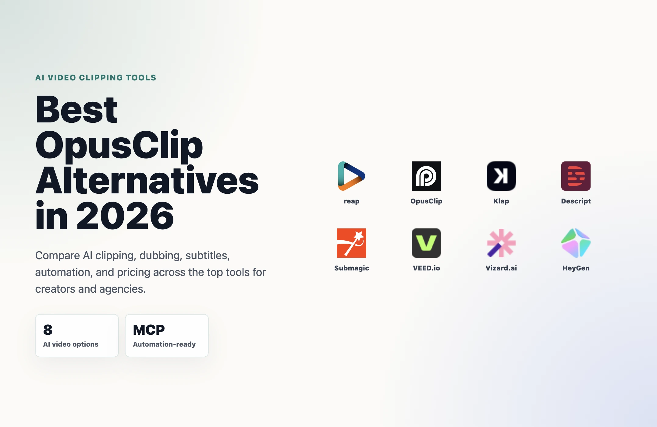 Best OpusClip Alternatives in 2026