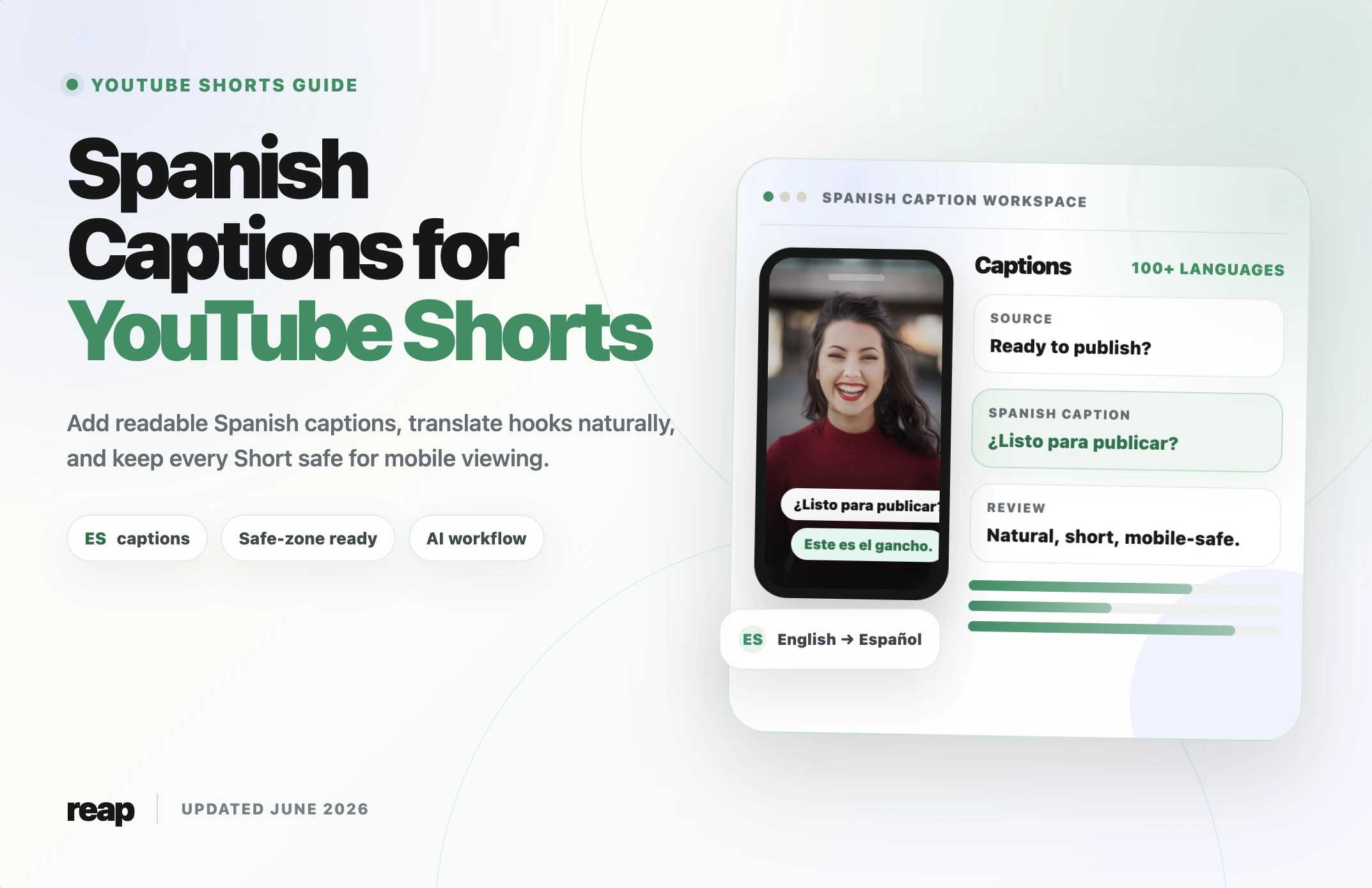 Spanish Captions for YouTube Shorts: 2026 Guide