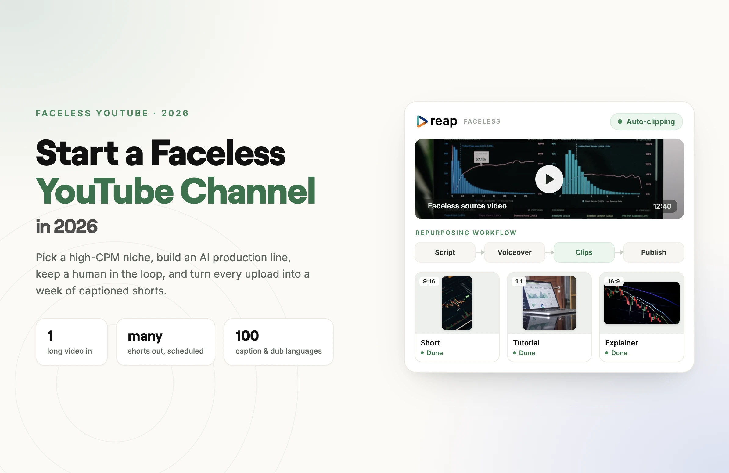How to Start a Faceless YouTube Channel in 2026 (AI Guide)