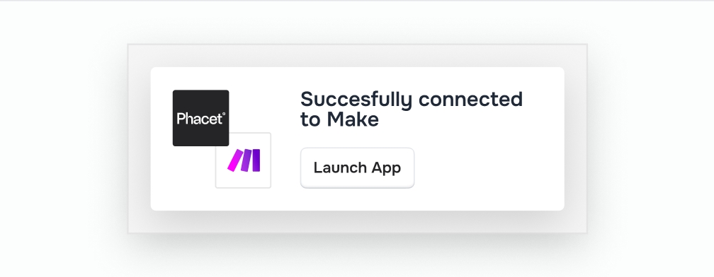 phacet integration make