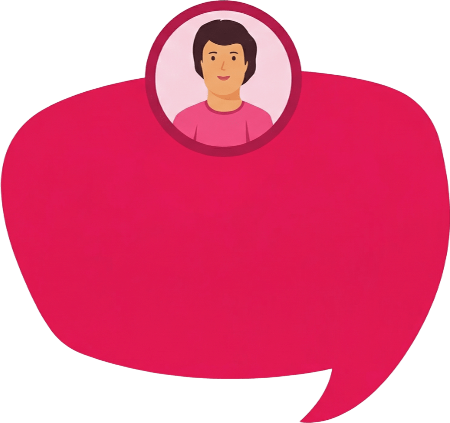 Speech Bubble Red