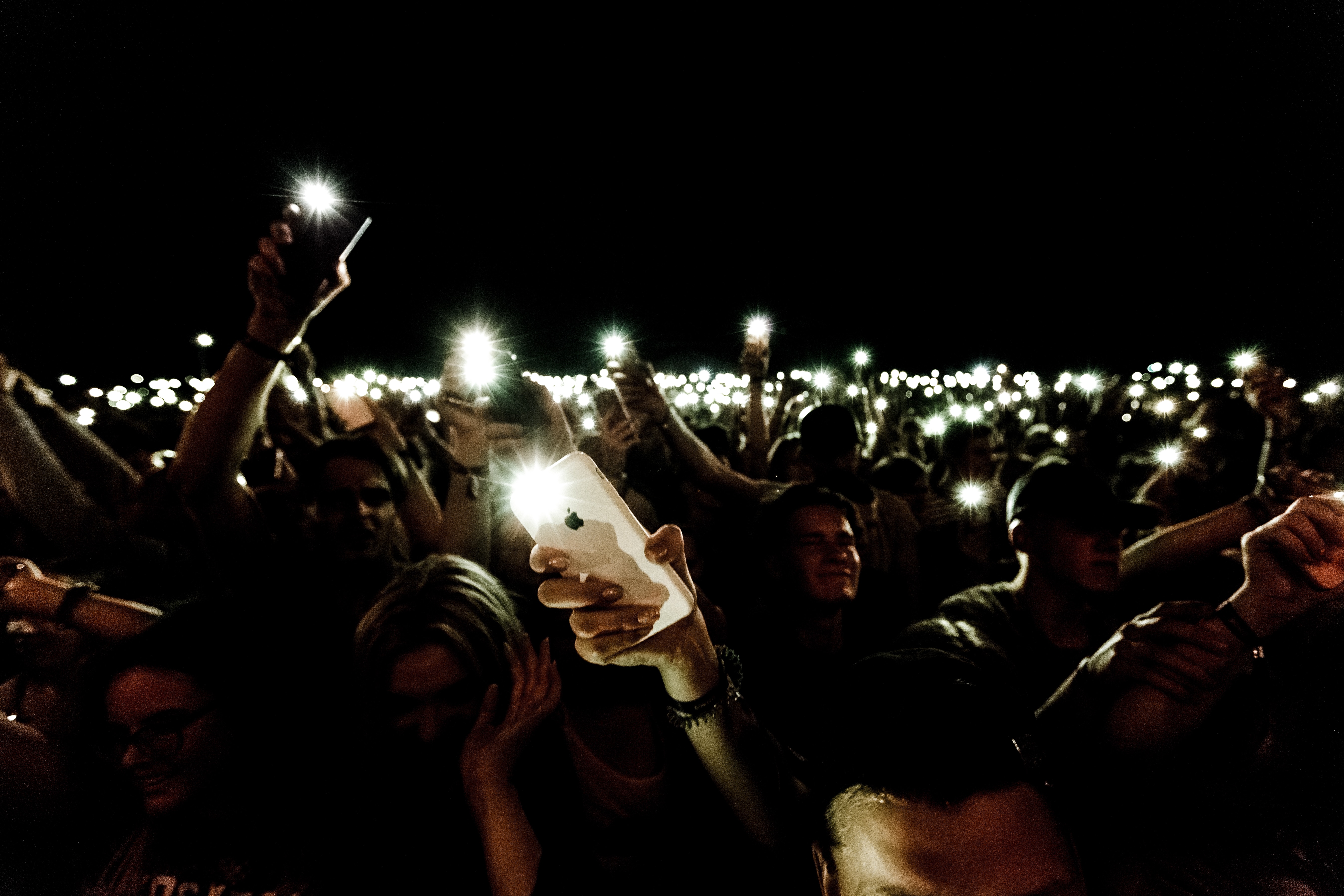 Tixel fans at a concert