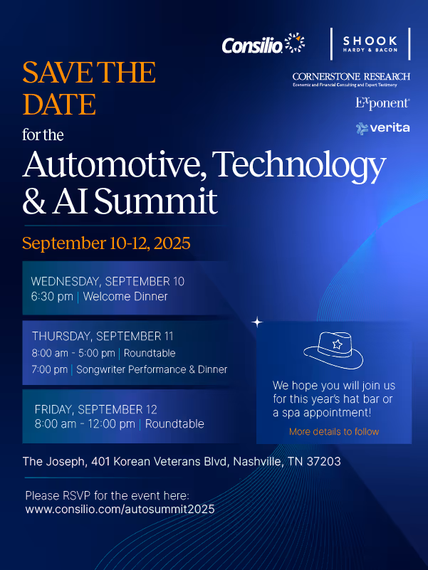 Consilio Automotive, Technology and AII Summit - September 10-12, 2025