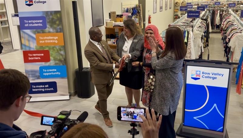 WINS and Bow Valley College Launch First-of-Its-Kind Campus Social Enterprise Thrift Store