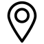 Icon localisation noir