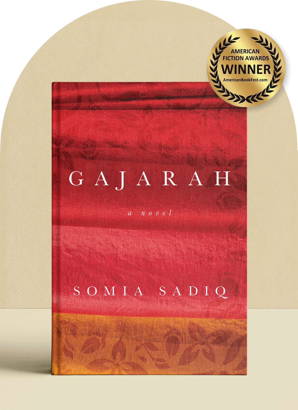 A book sitting on a desk title Gajarah